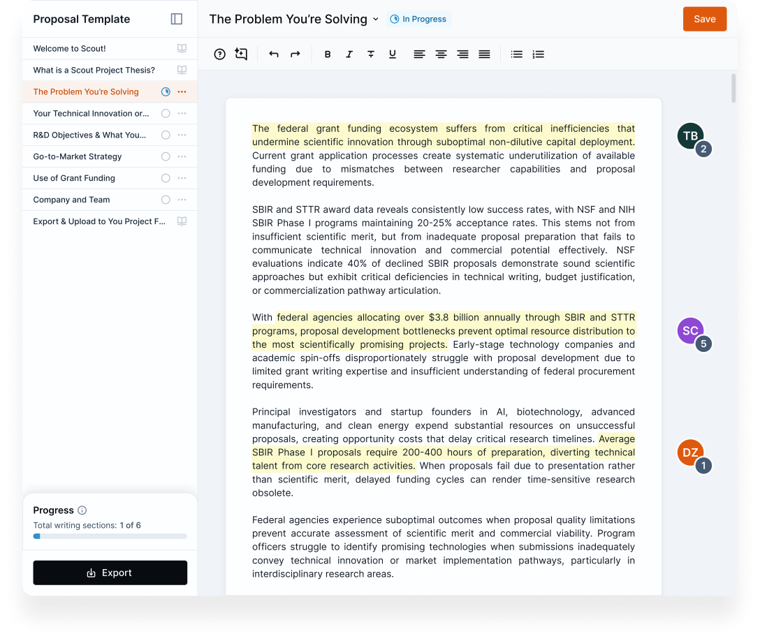 User-friendly applicant portal interface