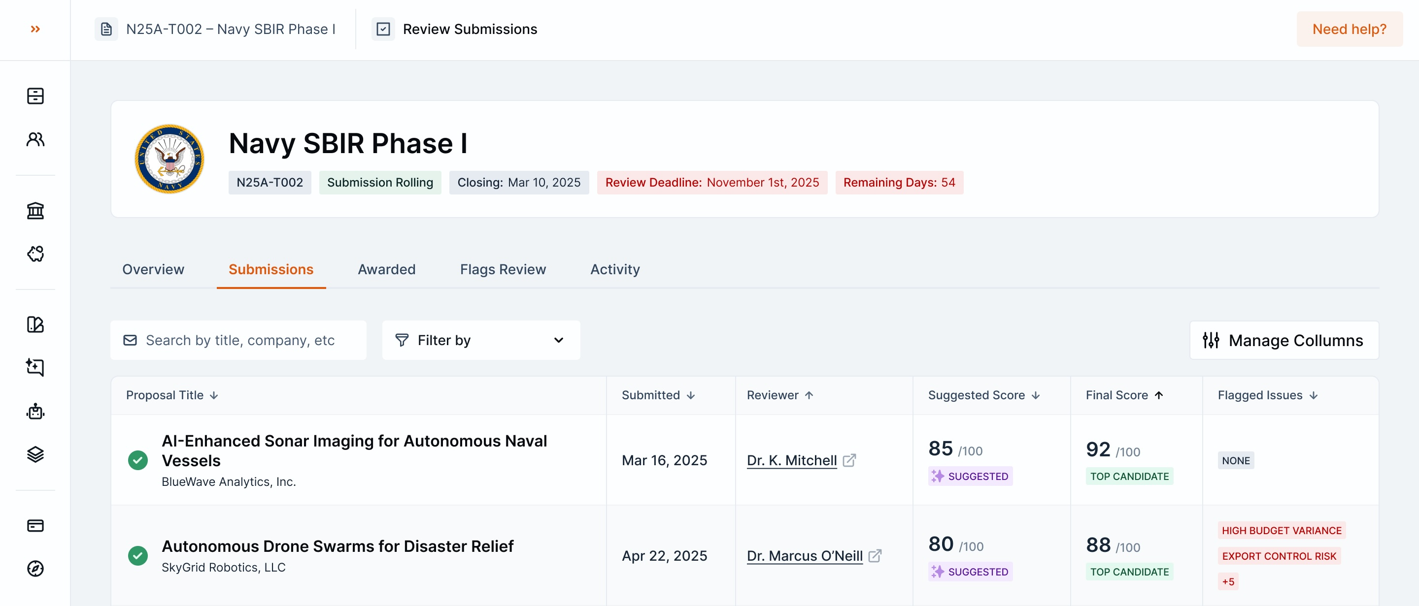 Scout grant management platform